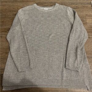 J. Jill silver sparkle sweater